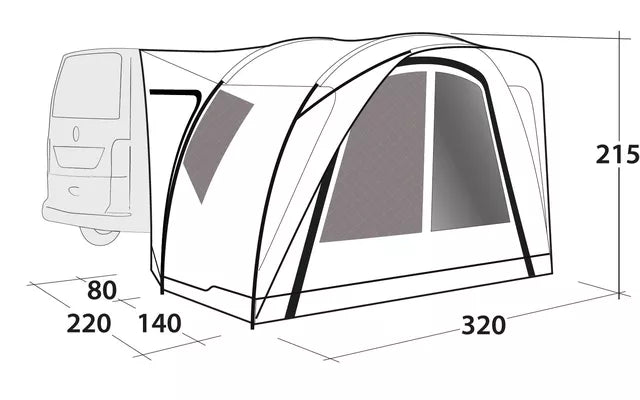 Outwell Seacrest Drive Away Awning