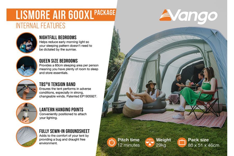 Vango Lismore Air 600 XL Package