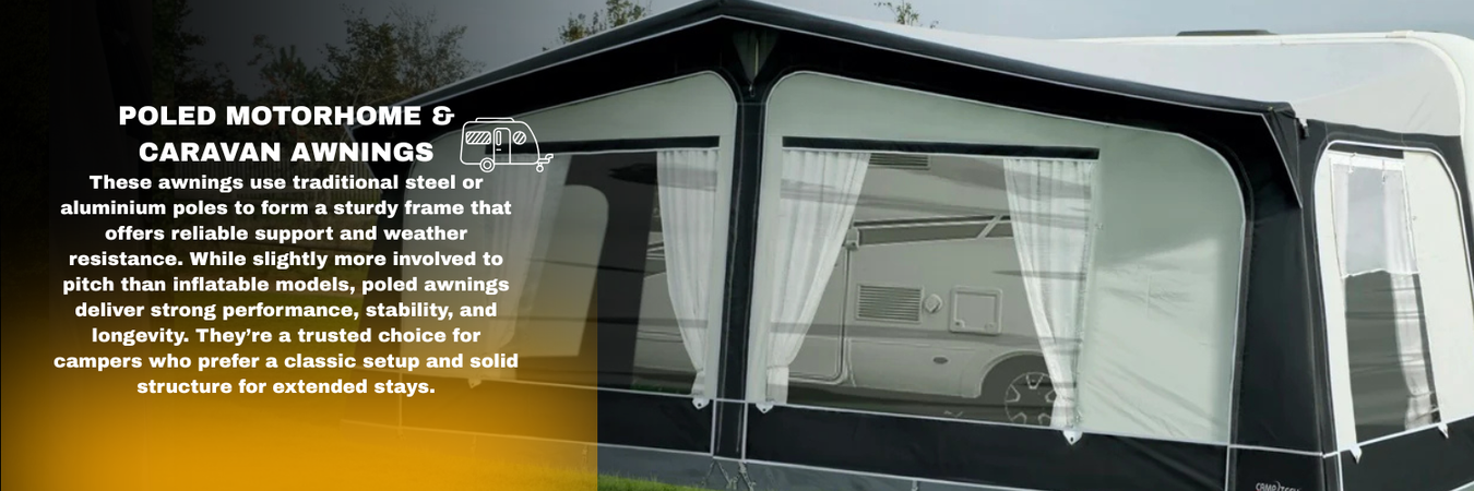 Poled Motorhome & Caravan Awnings
