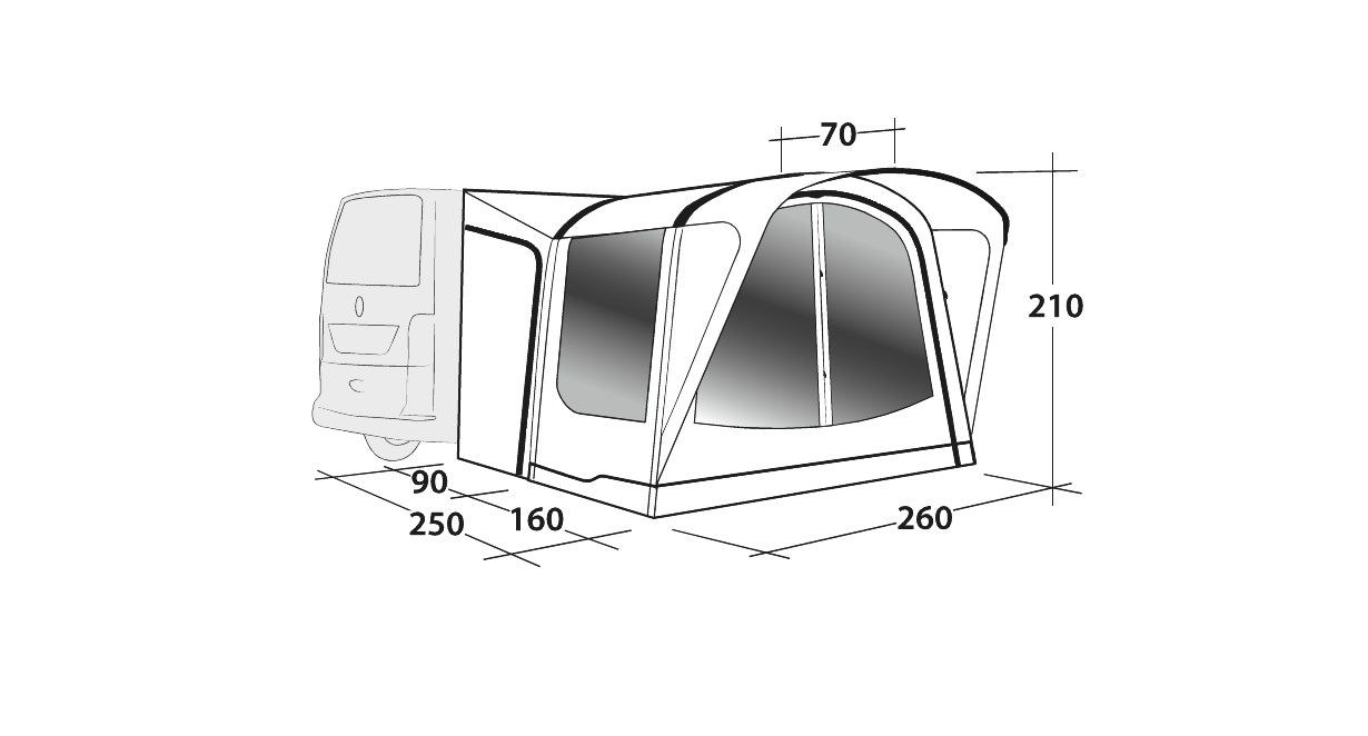 Outwell Drive-away Awning Newburg 160