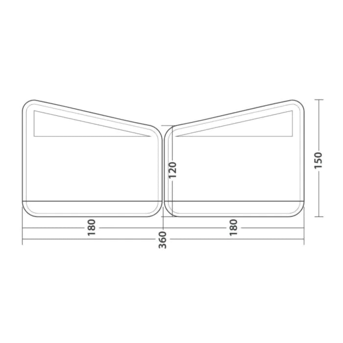 Outwell Windscreen Air Scaleable 180