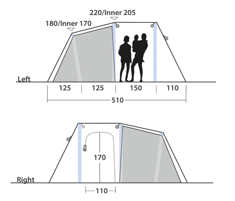Outwell Tent Montana 4 Air