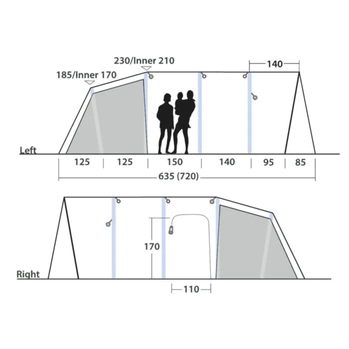 Outwell Tent Vermont 7 Air