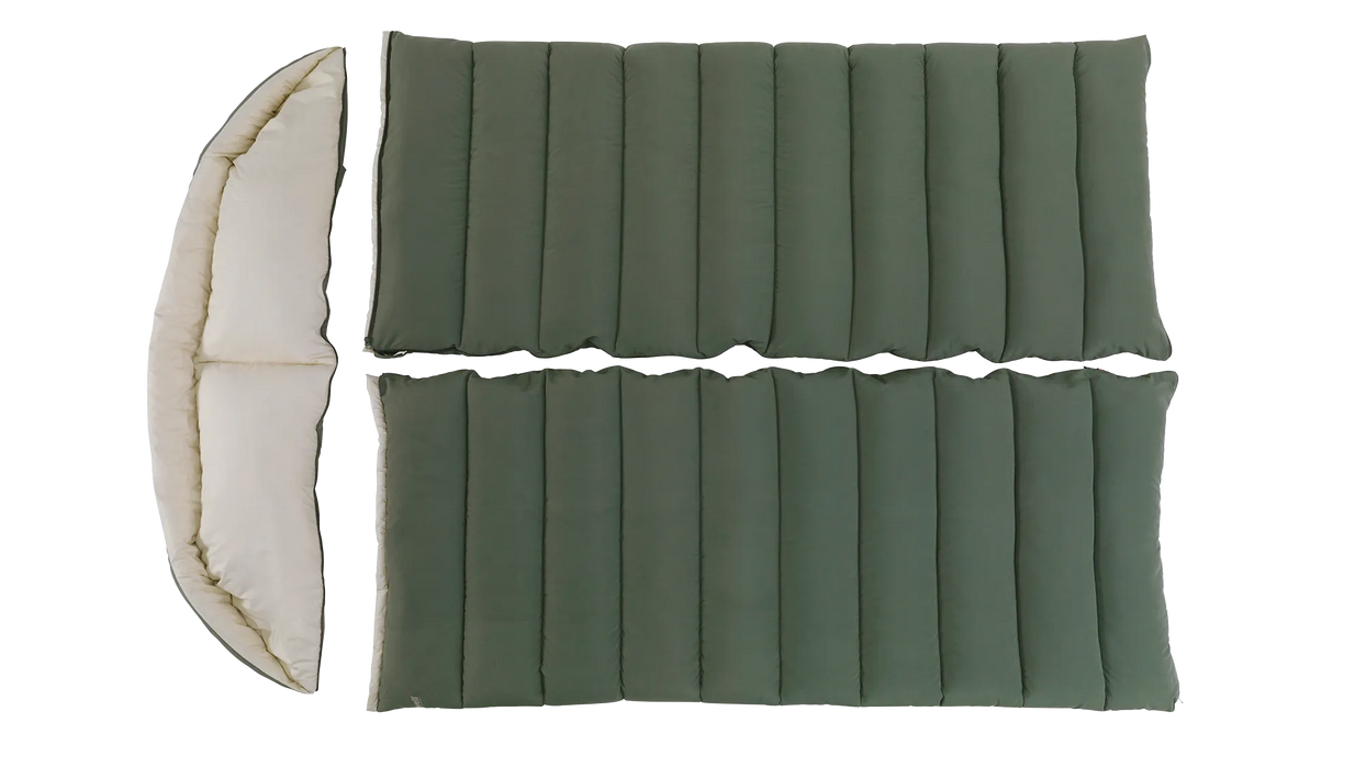 Outwell Constellation Lux Double Sleeping Bag Green