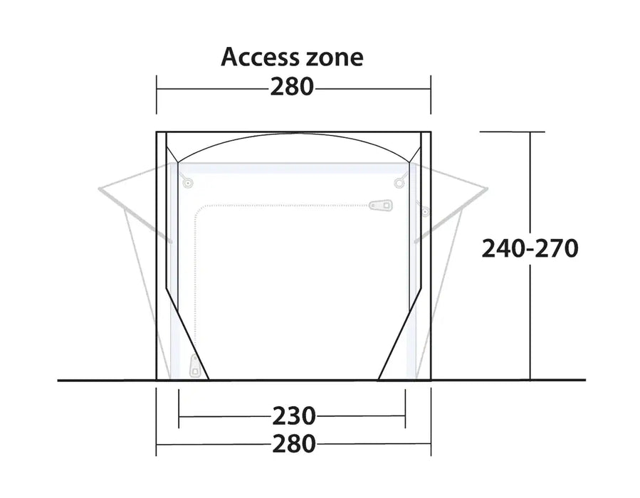 Outwell Mid / Tall Connection Cross PowerAir