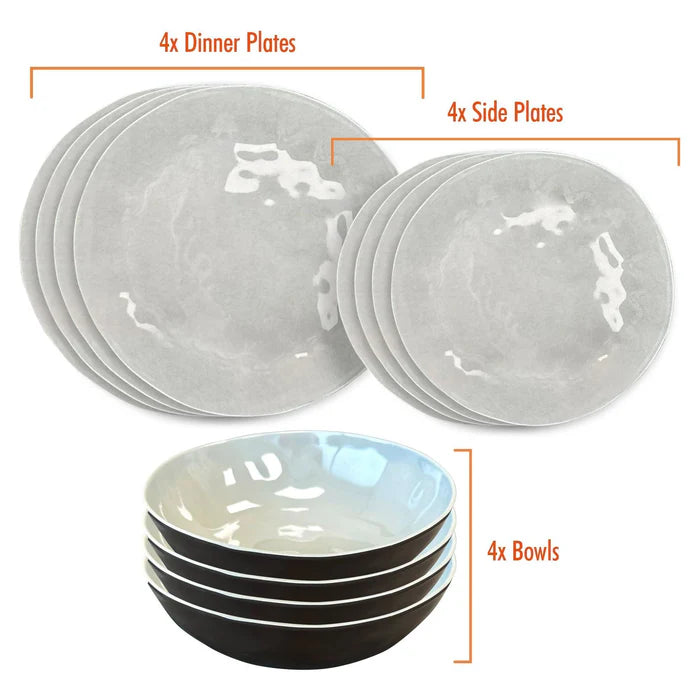 Liberty Linosa 12 Piece Melamine Dinner Set