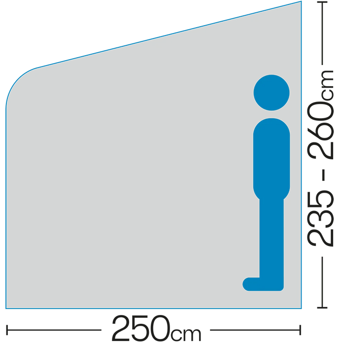Westfield Vega 2.0 Caravan Air Porch Awning (235 - 260cm)