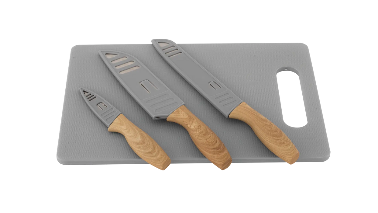 Outwell Caldas Knife Set with Cutting Board