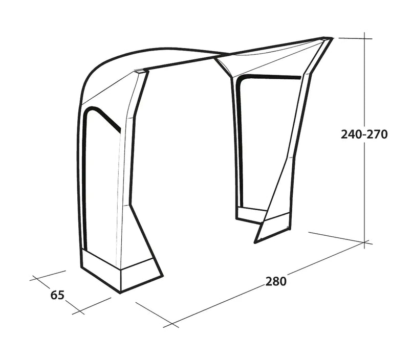 Outwell Mid / Tall Connection Cross PowerAir