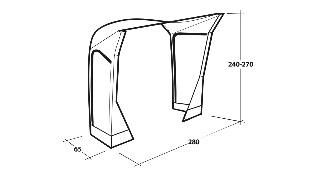 Outwell Mid / Tall Connection Cross PowerAir