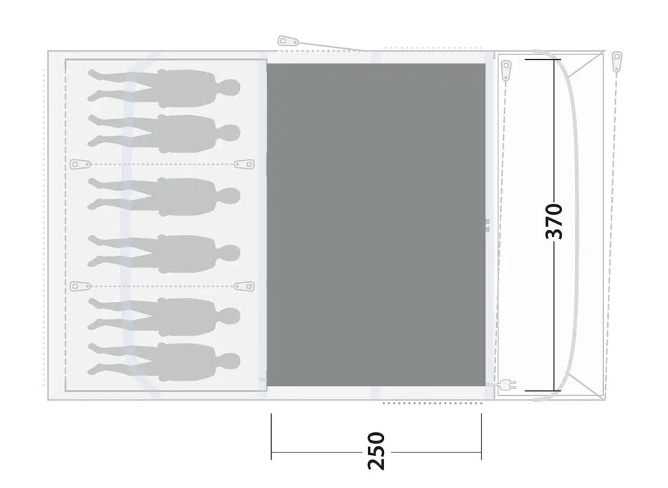 Outwell Florida / Alabama 6 Air Cozy Carpet