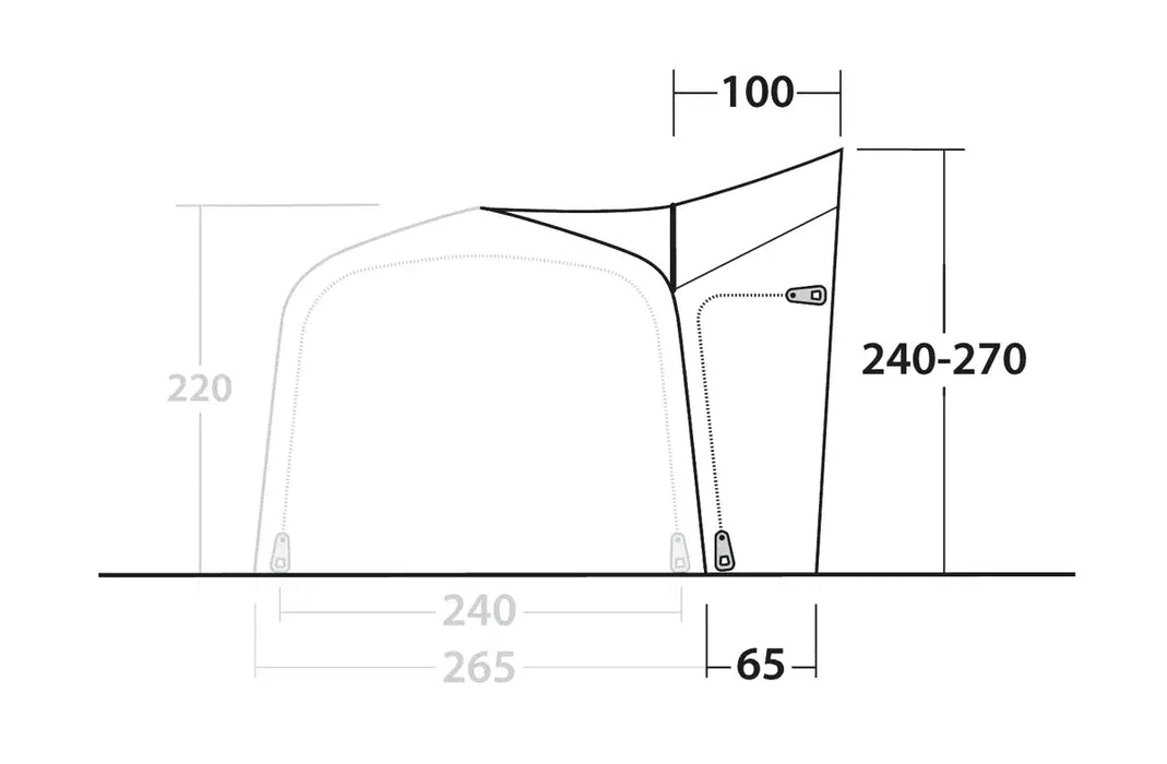Outwell Mid / Tall Connection Cross PowerAir