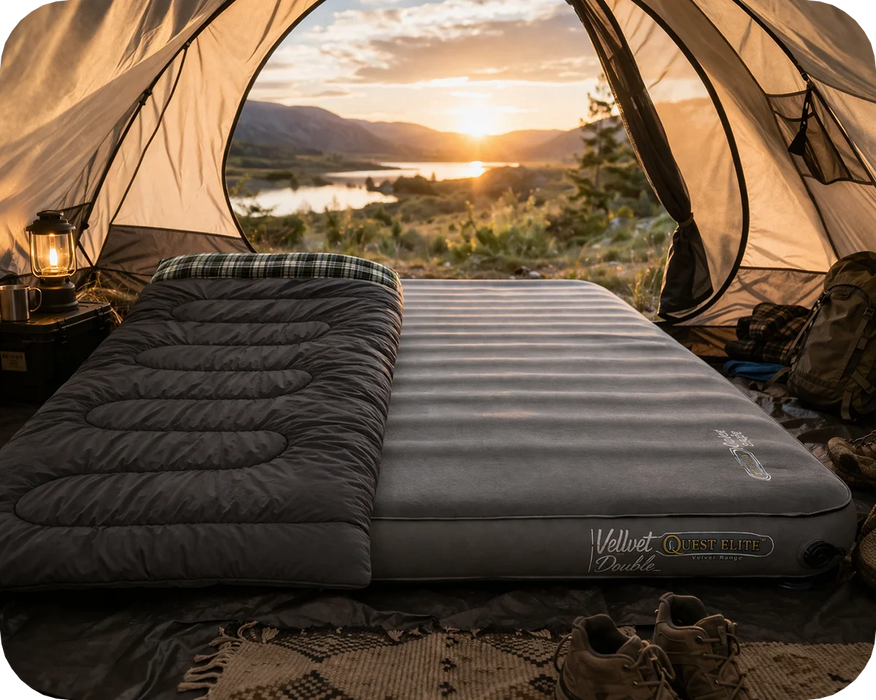 Quest Elite Velvet 15 Self Inflating Mat