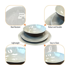 Liberty Capri 12 Piece Melamine Dinner Set