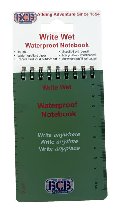 BCB Waterproof Notebook Pocket Size
