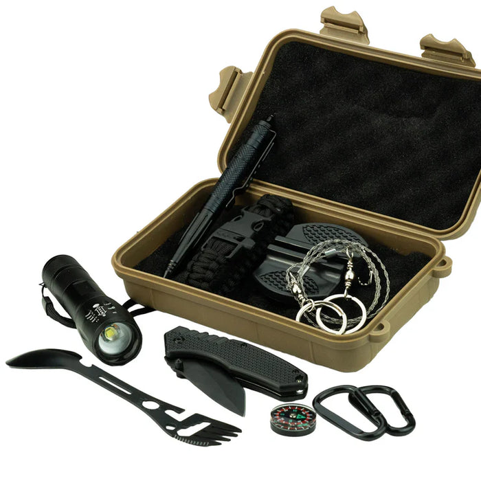 Highlander Survival Kit With Waterproof Case