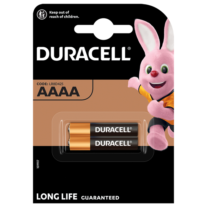 Duracell AAAA Batteries 2 Pack
