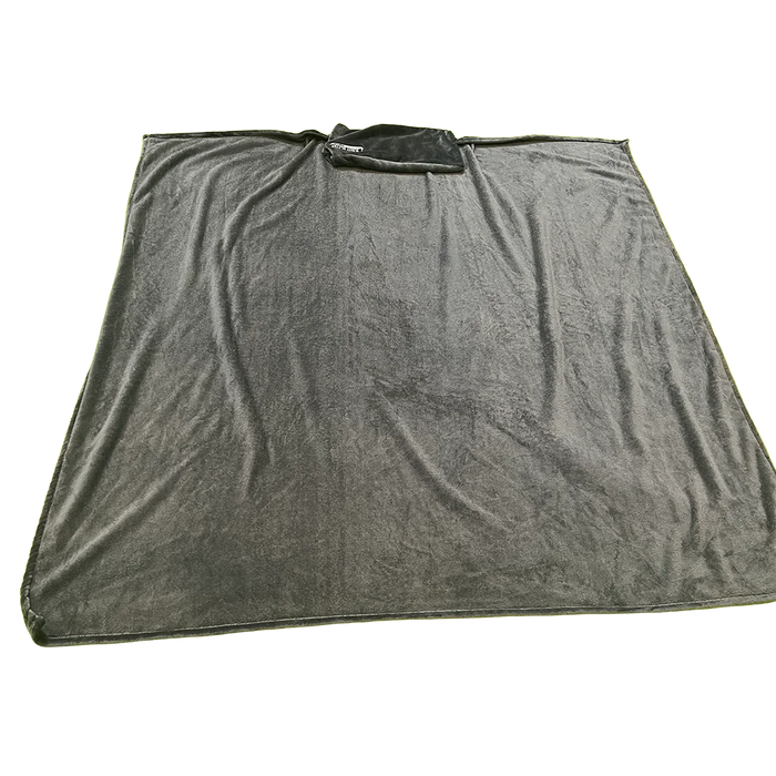 Quest Elite Relax 3 in 1 Fleece Blanket Grey