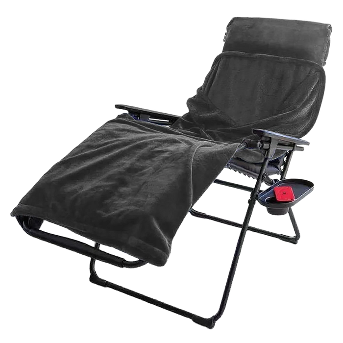 Quest Elite Relax 3 in 1 Fleece Blanket Grey