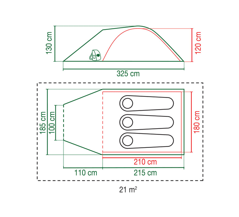 Coleman Darwin 3+ Blackout