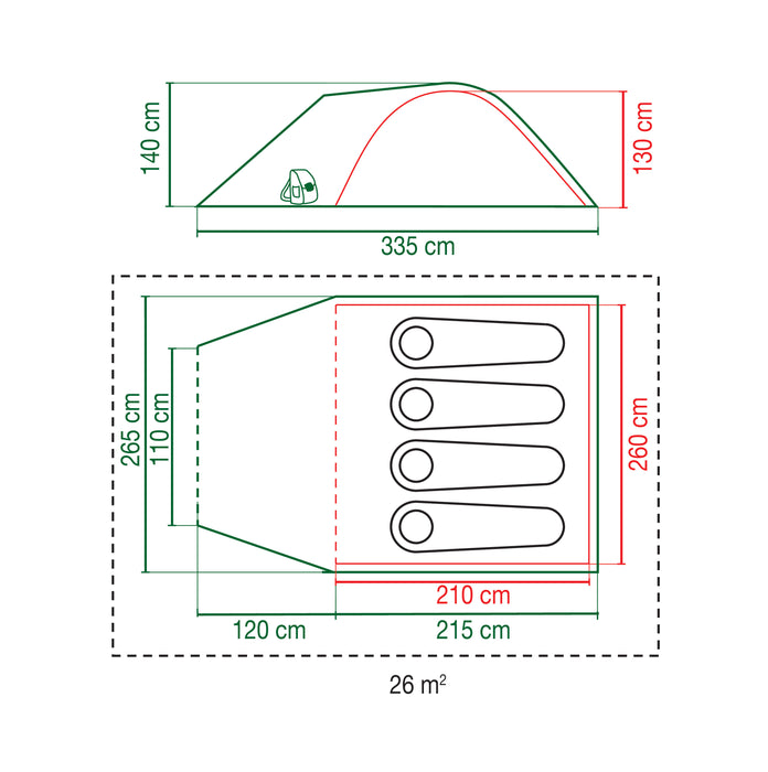 Coleman Darwin 4+ Blackout