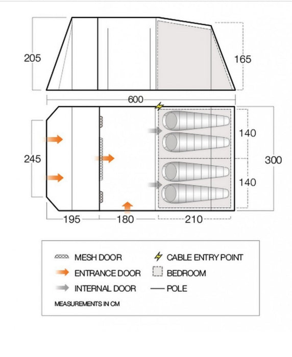 Vango Lismore 450 Package