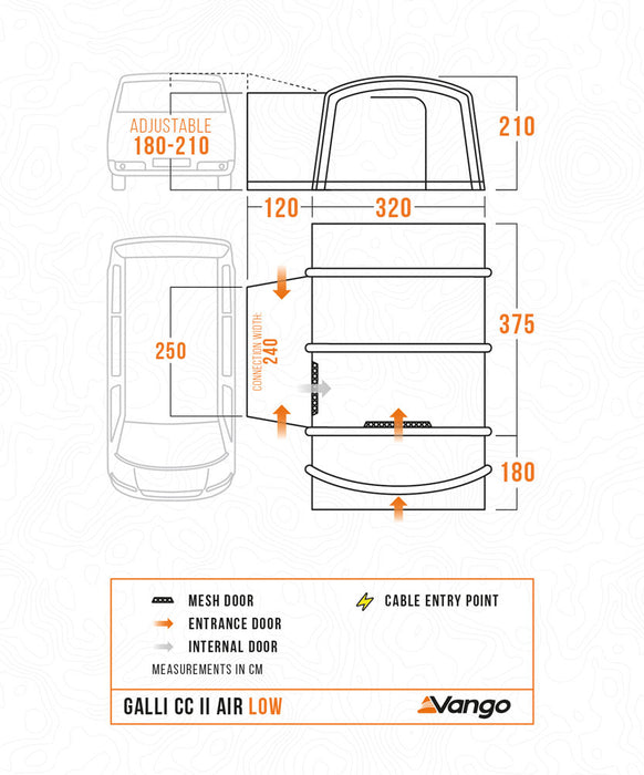 Vango Galli CC II Air Low Driveaway Awning 2026