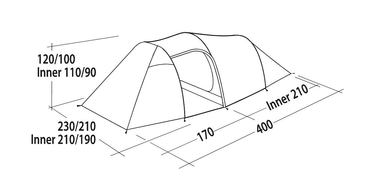 Easy Camp Magnetar 400 Tent Rustic Green