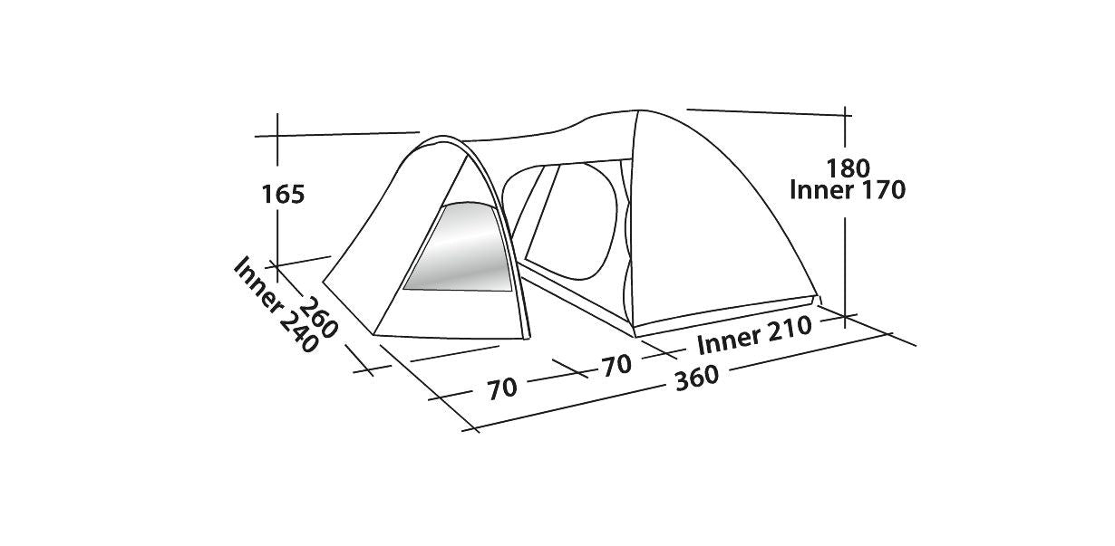 Easycamp Tent Blazar 400 Rustic Green