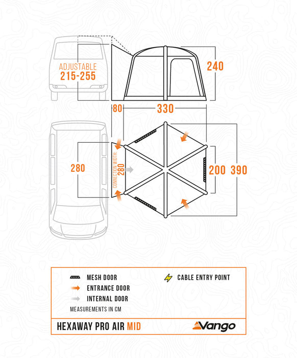 Vango HexAway Pro Air Mid Driveaway Awning 2026