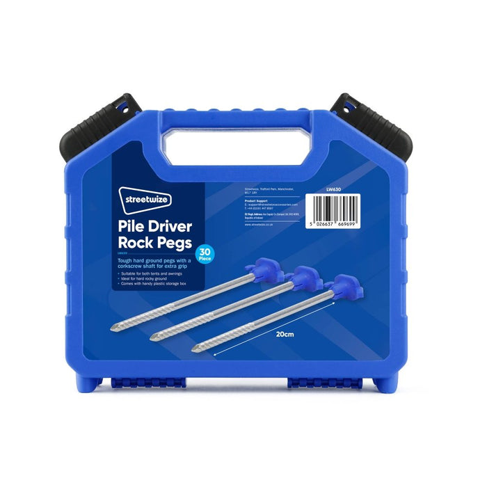 Streetwize Pile Driver Rock Peg Set 30pc