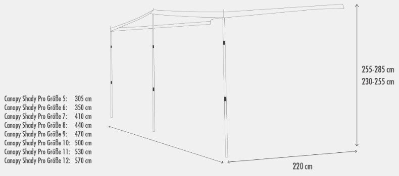 Westfield Sun Canopy Shady Pro