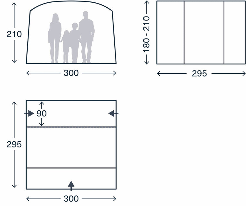 Kampa Traverse Air Low Driveaway Awning 2026