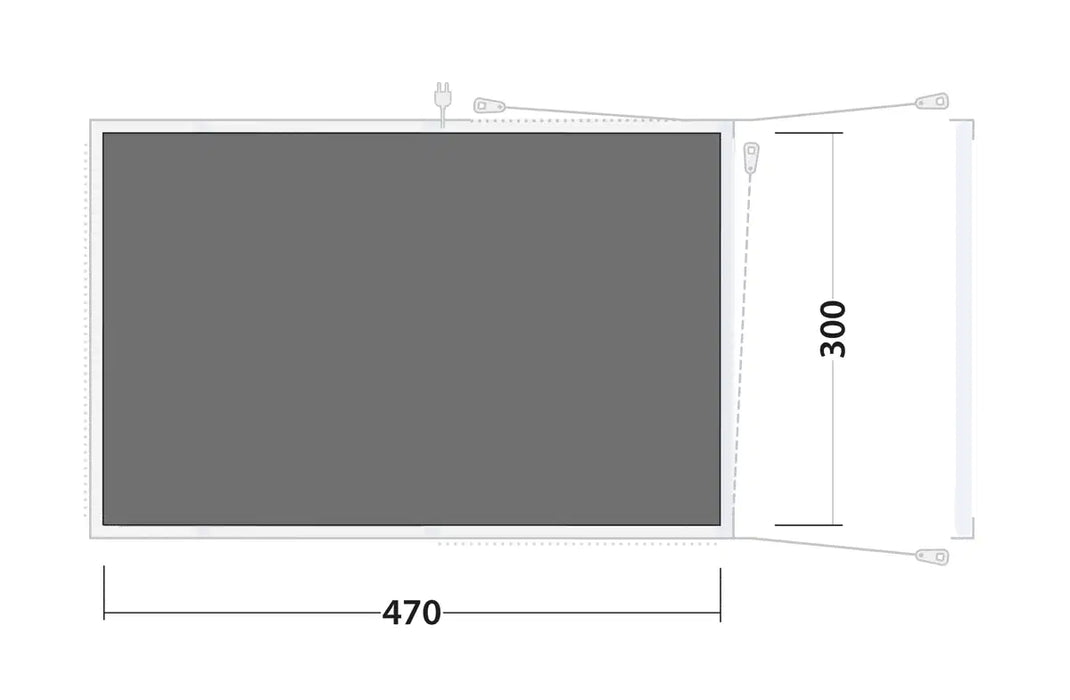 Outwell Iowa / Boston 5 Air Footprint