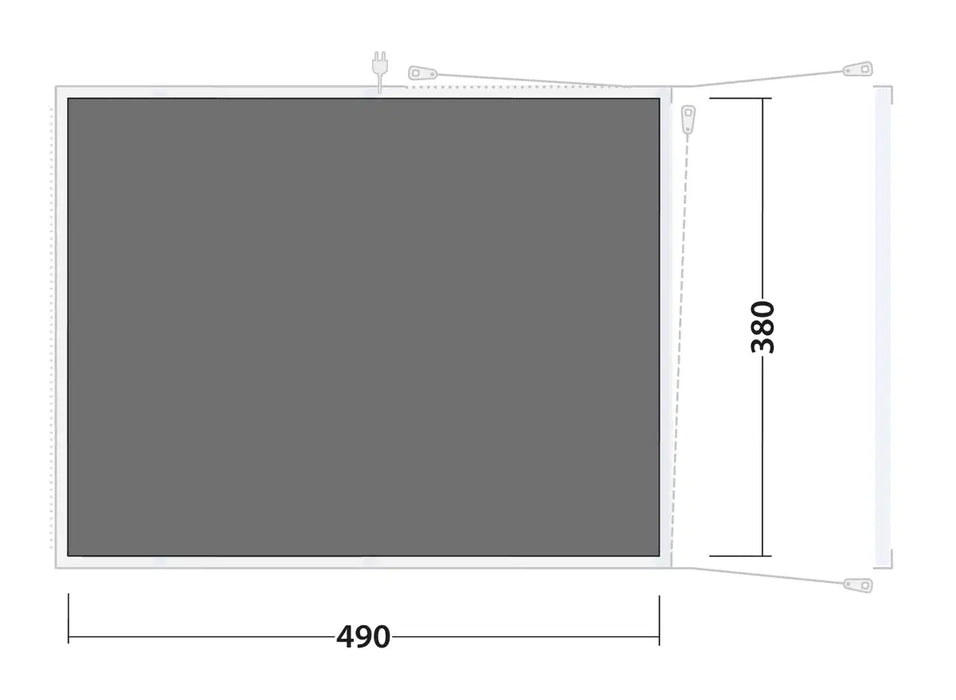 Outwell Iowa / Boston 6 Air Footprint