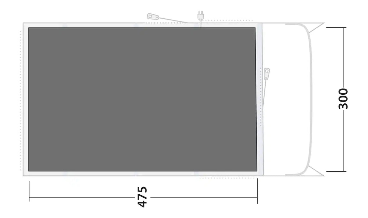 Outwell Denver / Ohio / Colorado 5 Air Footprint