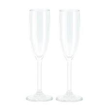 Travellife Feria Clear Champagne Glasses 2pc