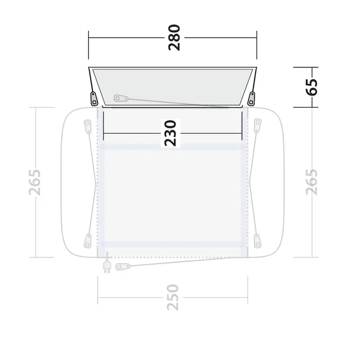 Outwell Mid / Tall Connection Cross PowerAir