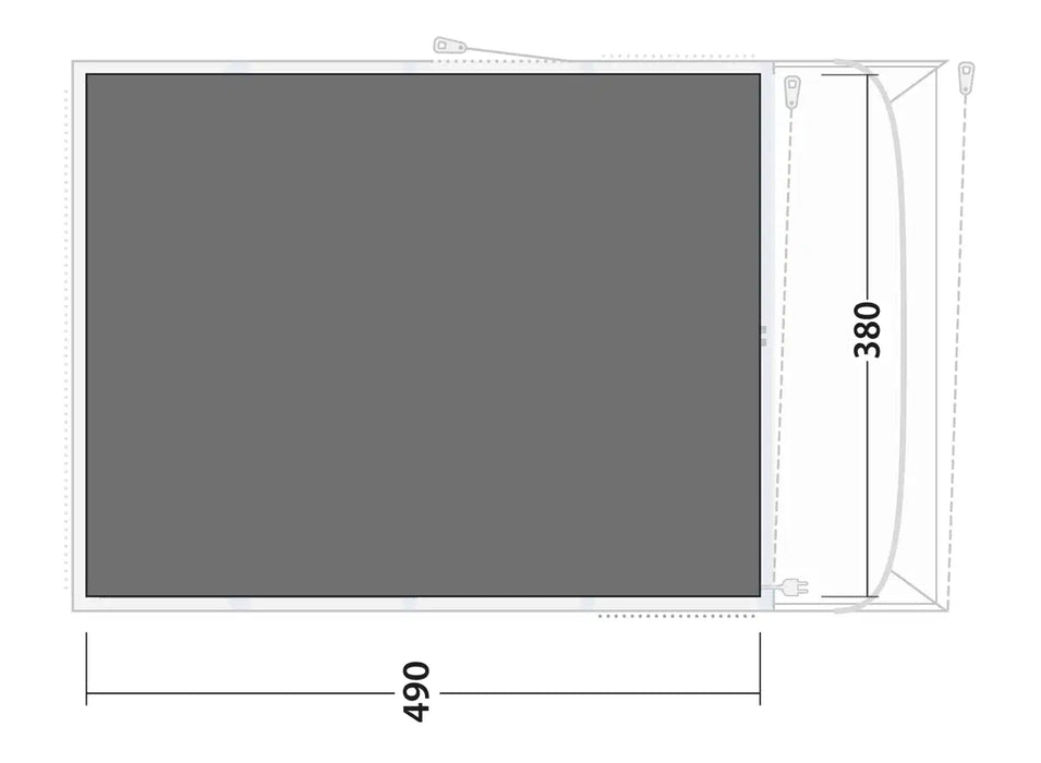 Outwell Florida / Alabama 6 Air Footprint