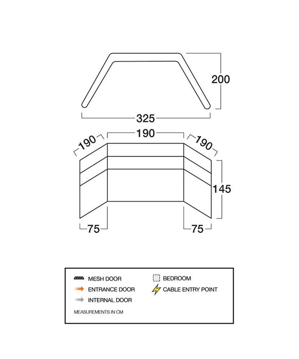 Vango AirBeam 3 Panel ProShield Windbreak