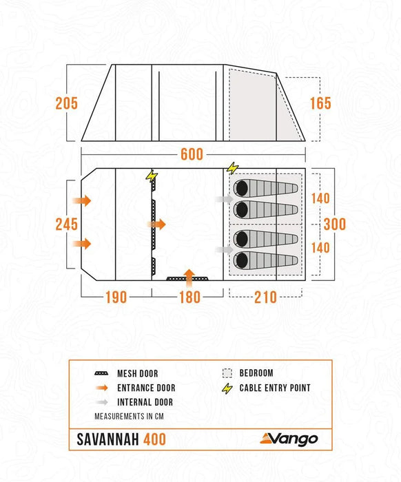 Vango Savannah 400 Package