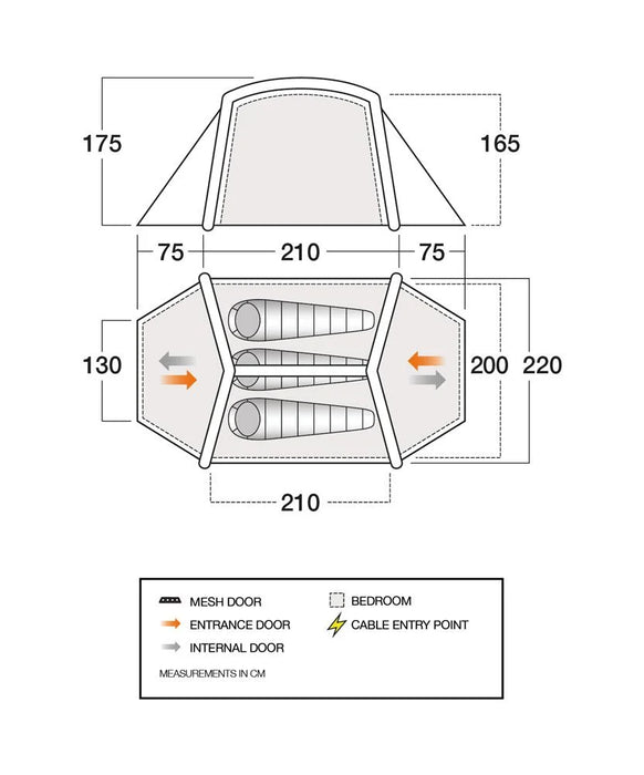 Vango Classic Air 300 Orange 2025