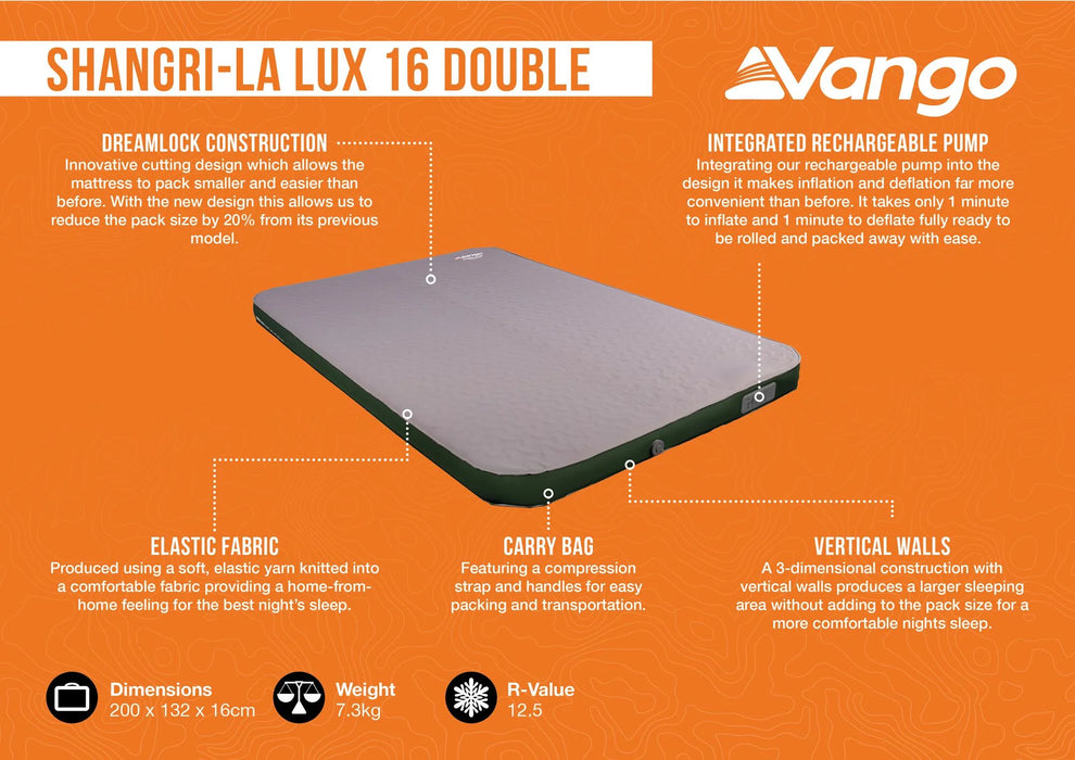 Vango Shangri-La Lux Double 16 Self Inflating Mattress