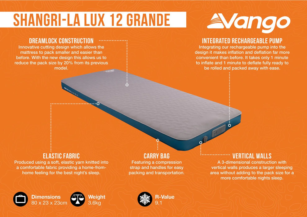 Vango Shangri-La Lux 12 Grande Self Inflating Mat