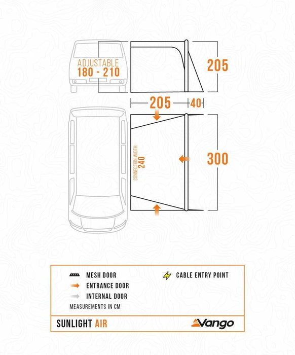 Vango Sunlight Air - Awning / Canopy for Campervans