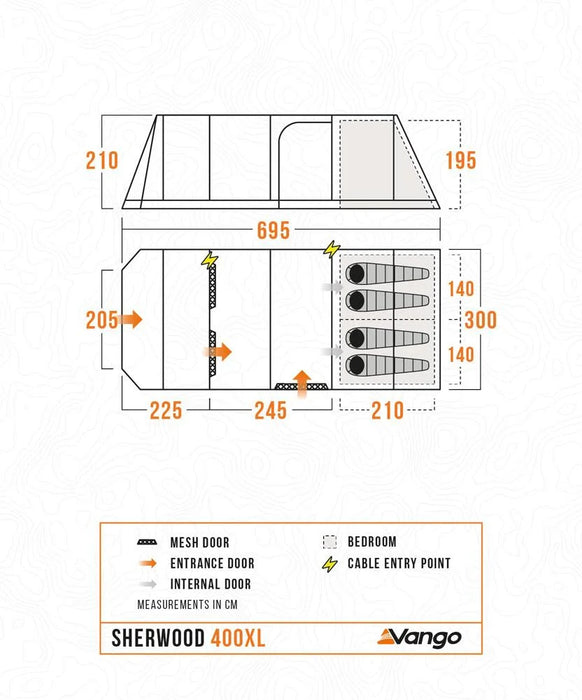 Vango Sherwood 400XL Package