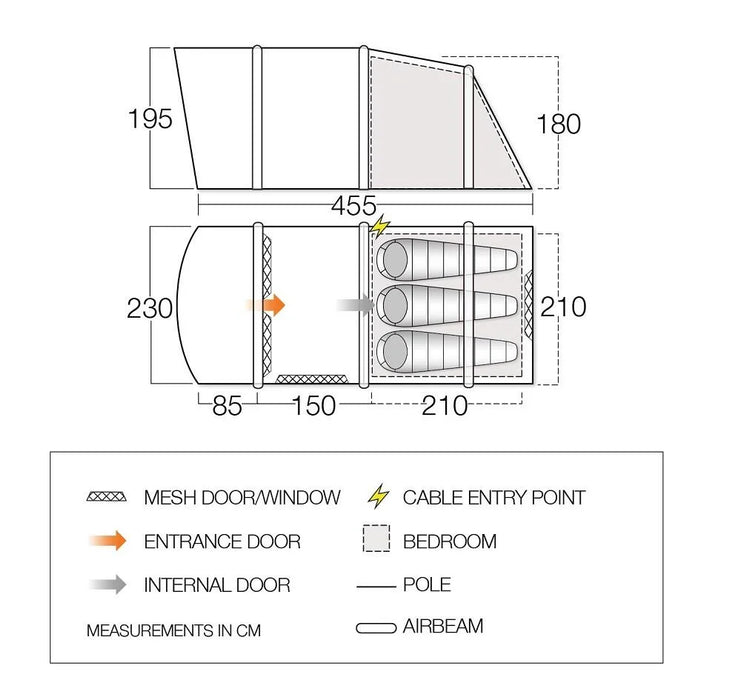 Vango Harris air TC 350 Cloud Grey