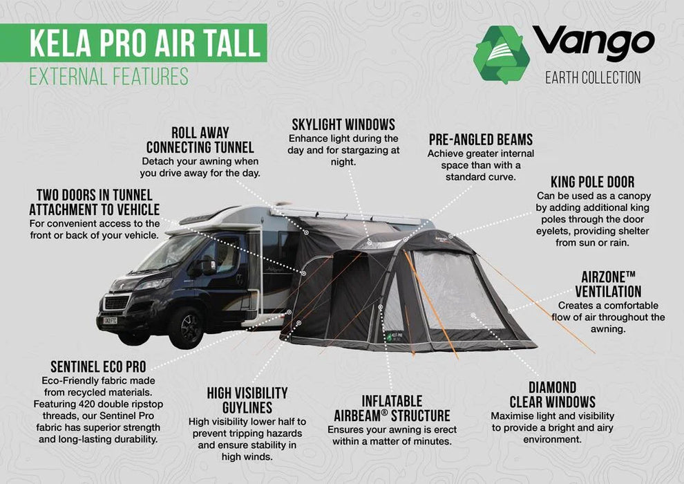 Vango Kela Pro Air Tall Shadow Grey