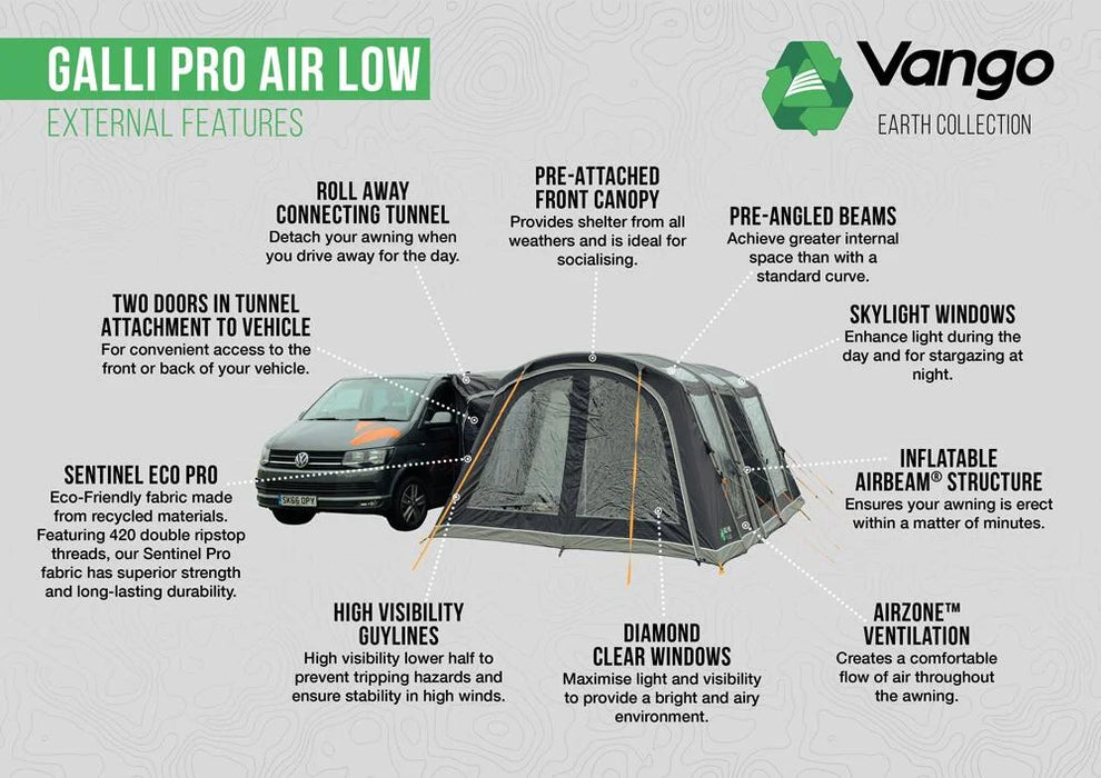 Vango Galli Pro Air Low Low Shadow Grey