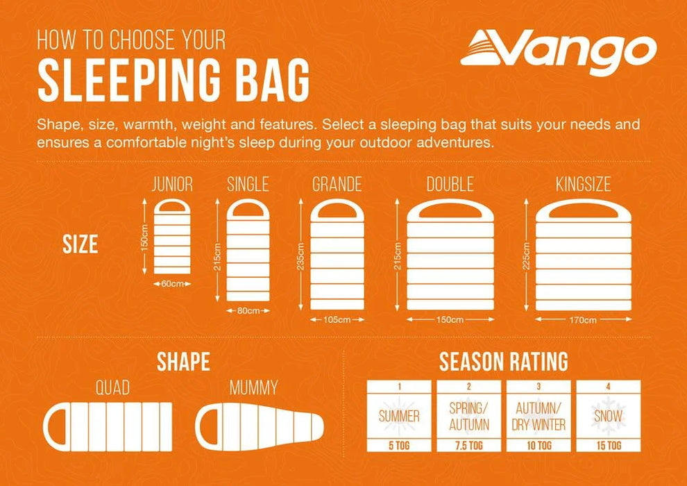 Vango Stellar Grande Black Sleeping Bag